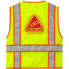 CornerStone® ANSI 107 Class 2 Mesh Zippered Two-Tone Vest 